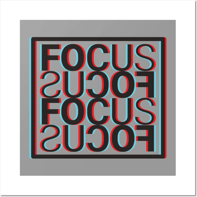 Focus Glitch 4 Wall Art by dkdesigns27